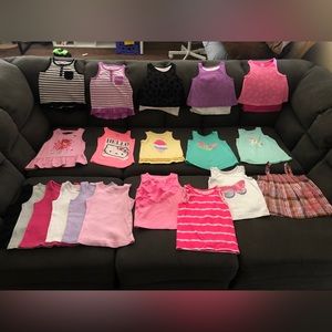 Toddler girls shirts, size 4T.